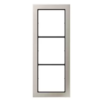 FDES2983 Рамка FD Design Сталь Edelstahl 3-постовая Jung