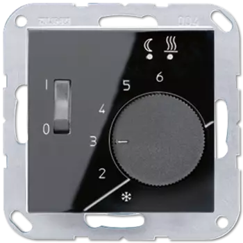 FTRA231SW А 500 Черный Регулятор теплого пола, 10(4)А Jung A серия