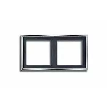 GCR2982 Рамка LS 990 Блестящий Хром 2-постовая Jung