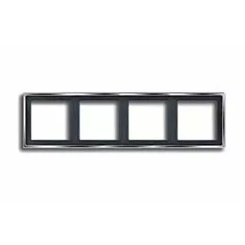 GCR2984 Рамка LS 990 Блестящий Хром 4-постовая Jung