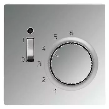 GCRTR231PL LS 990 Блестящий хром Накладка термостата комнатного с выключателем(мех TR231U,TR241U) Jung LS серия