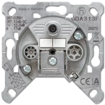 GDA313F Розетка TV-SAT-FM, проходная Jung