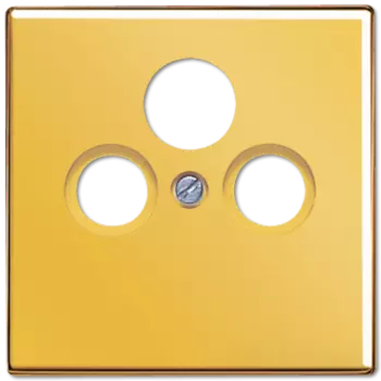 GO2990SAT LS 990 Блеск золота Накладка TV-FM-SAT розетки Jung LS серия