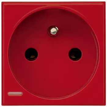 H4142R Axolute Розетка 2К+З, 10/16 А 250 В с экранированными контактами – для выделенной линии питания, французский стандарт Bticino