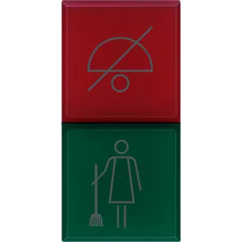 H4372V230H Axolute Индикатор со встроенными светодиодами с зеленым и красным рассеивателем "Не беспокоить/Уборка" Bticino