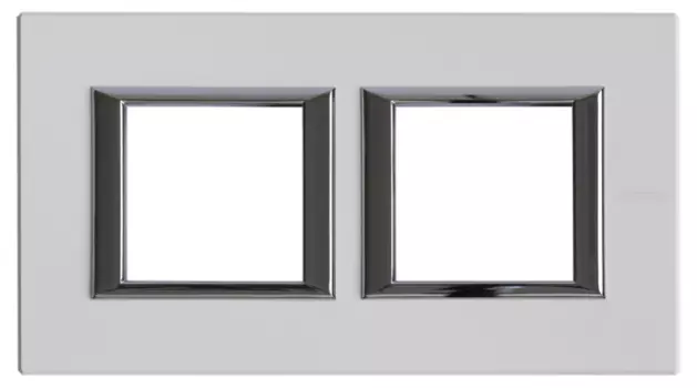 HA4802M2HBG Рамка Axolute Квадрат Фарфор 2+2 модуля Bticino