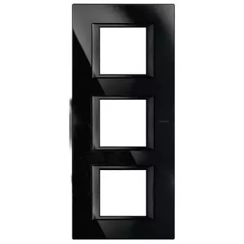 HA4802M3VNB Рамка Axolute Квадрат Nighter 2+2+2 модуля вертикальная Bticino