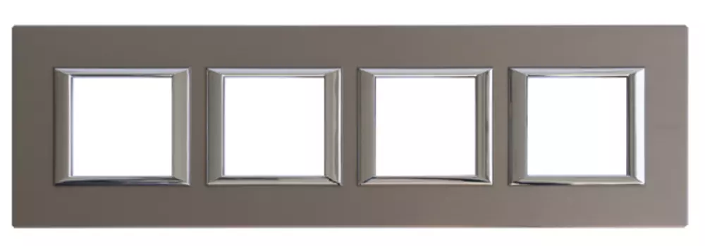 HA4802M4HBR Рамка Axolute Квадрат Бронза 2+2+2+2 модуля Bticino