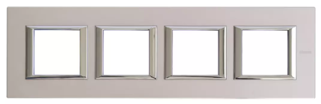 HA4802M4HNX Рамка Axolute Квадрат Титан 2+2+2+2 модуля Bticino