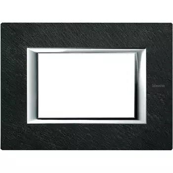 HA4803RLV Рамка Axolute Квадрат Ардезия 3 модуля Bticino