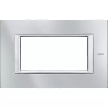 HA4804HC Рамка Axolute Квадрат Алюминий монохром 1-постовая 4-модульная Bticino