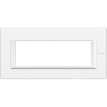 HA4806HD Рамка Axolute Квадрат Белый 6 модулей Bticino