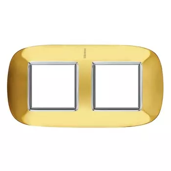 HB4802/2OR Рамка Axolute Овал Золото 2+2 модуля Bticino