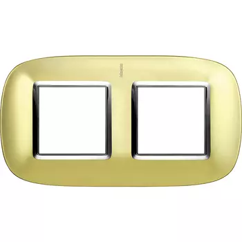 HB4802/2OSN Рамка Axolute Овал Золото матовое 2+2 модуля Bticino