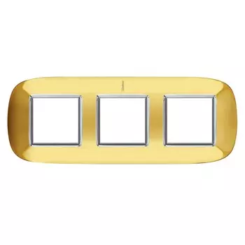 HB4802/3OR Рамка Axolute Овал Золото 2+2+2 модуля Bticino