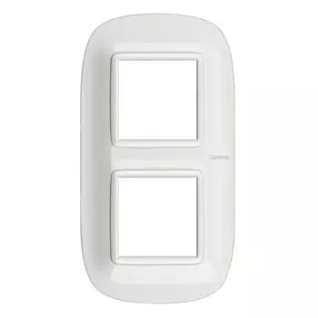 HB4802M2HD Рамка Axolute Овал Белый 2+2 модуля Bticino