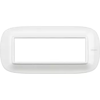 HB4806HD Рамка Axolute Овал Белый 6 модулей Bticino