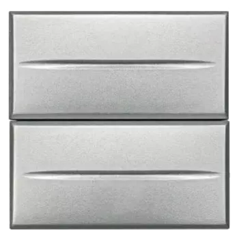 HC4036/2 Axolute Кнопка двойная 1Р (NO) + 1Р (NO) 10 А 250 В~ – 2 модуля Bticino