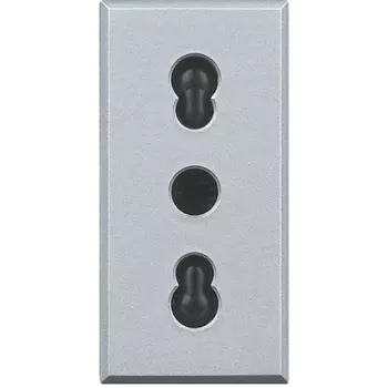 HC4180 Axolute Розетка 2К+З, 10/16 А 250 В~ с экранированными контактами Bticino