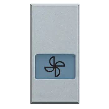 HC4921LE Axolute Клавиши с подсвечиваемыми символами для выключатель в дизайне AXIAL - 1 модуль, вентилятор Bticino