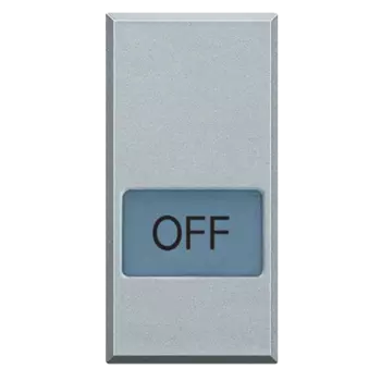 HC4921LN Axolute Клавиши с подсвечиваемыми символами для выключатель в дизайне AXIAL - 1 модуль, OFF Bticino