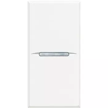 HD4001N Axolute Выключатель 16 А 250 В~, дизайн AXIAL, 1 модуль. Цвет Белый. Bticino