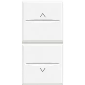 HD4037 Axolute Кнопка двойная с блокировкой 1Р (NO) + 1Р (NO) 10 А 250 В~ Bticino