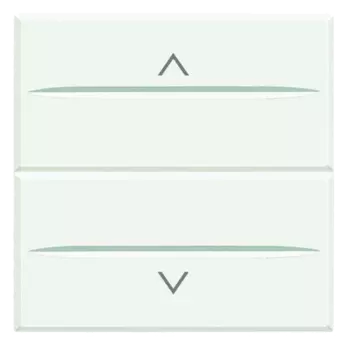 HD4037M2 Axolute Кнопка двойная с блокировкой 1Р (NO) + 1Р (NO) 10 А 250 В~ – 2 модуля Bticino