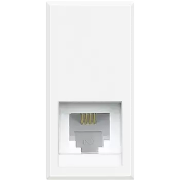 HD4258C11N Axolute Розетка Rj 11, категория 3, К10 Bticino