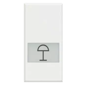 HD4921LC Axolute Клавиши с подсвечиваемыми символами для выключатель в дизайне AXIAL - 1 модуль, настольный свет Bticino