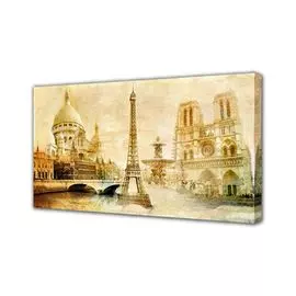 Холст Toplight Коллаж 100х150х3см TL-H3019