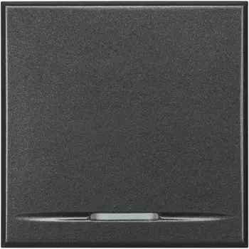 HS4055M2A Axolute Кнопка,10А, 2 модуля, авт.клеммы,цвет антрацит Bticino