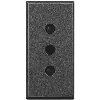 HS4113 Axolute Розетка 2К+З, 10 А 250 В~ , с заземляющими контактами, 4 мм Bticino