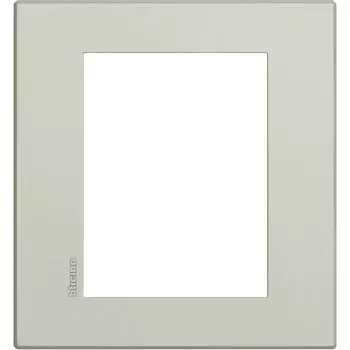 HW4826SB Рамка 1 пост AIR, прямоугольная форма. СОФТ. Цвет Песчаник. Итальянский стандарт, 3+3 модуля. Bticino AXOLUTE