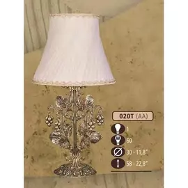 Интерьерная настольная лампа 020T 020T/1 AA CREAM SHADE Riperlamp