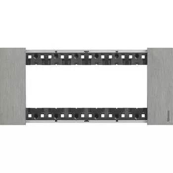 KA4806ZG Рамка Bticino Living Now ACCIAIO 6-модульная