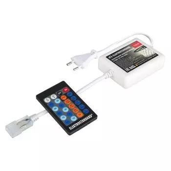 Контроллер для монохромной светодиодной ленты 220 В Контроллер одноцветный с радио пультом (24 кнопки) LSC 002 220V 3,5A 720W IP44 Elektrostandard a035332