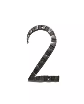 Кованая цифра 2 20 см Covali