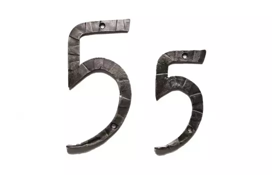 Кованая цифра 5 15 см Covali