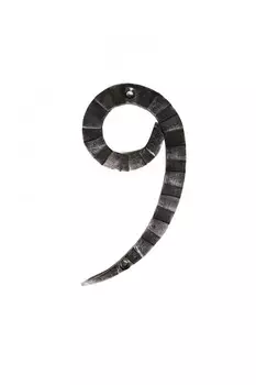 Кованая цифра 9 15 см Covali