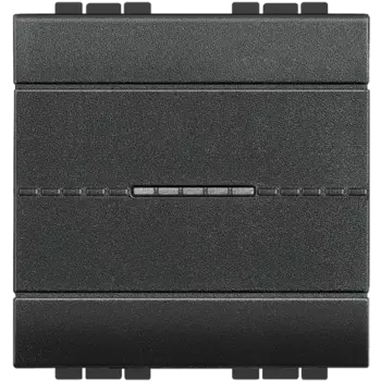 L4054M2 LivingLight Переключатель промежуточный Axial с автоматическими клеммами, размер 2 модуля Bticino