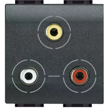 L4283 Разъем 3xRCA Bticino