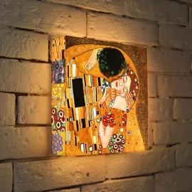 Лайтбокс Климт "Поцелуй" 25-25-d-124 Photobox