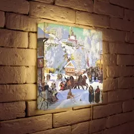 Лайтбокс Кустодиев "Масленница" 35-35-d-126 Photobox