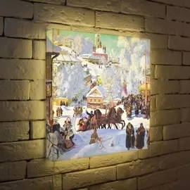 Лайтбокс Кустодиев "Масленница" 45-45-d-126 Photobox