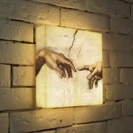 Лайтбокс Микеланджало "Руки" 25-25-d-144 Photobox