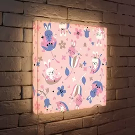Лайтбокс Зайчики 45-45-d-005 Photobox