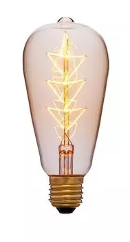 Лампа накаливания E27 40W золотая 053-556