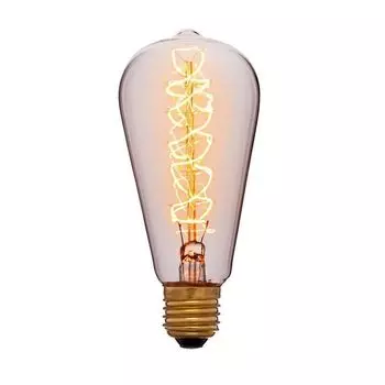 Лампа накаливания E27 60W прозрачная 052-269