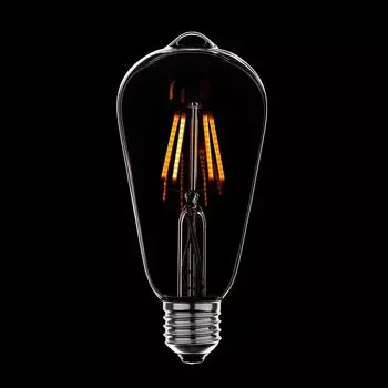 Лампа светодиодная диммируемая E27 4W прозрачная 056-755